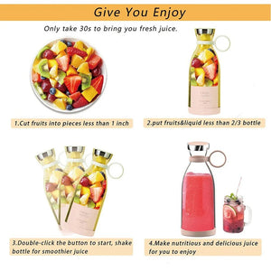 Portable and Electric Blender Bottle Juicer for Shakes and Smoothies