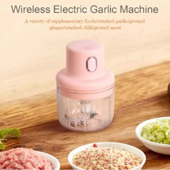 Portable Electric USB Rechargeable Fruit Vegetable Onion Garlic Chicken Cutter Mixer Blender