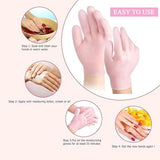 (1 Pair) Gel Gloves Moisturizing Whitening Exfoliating Smooth Beauty Hand Care Silicone Hand Glove